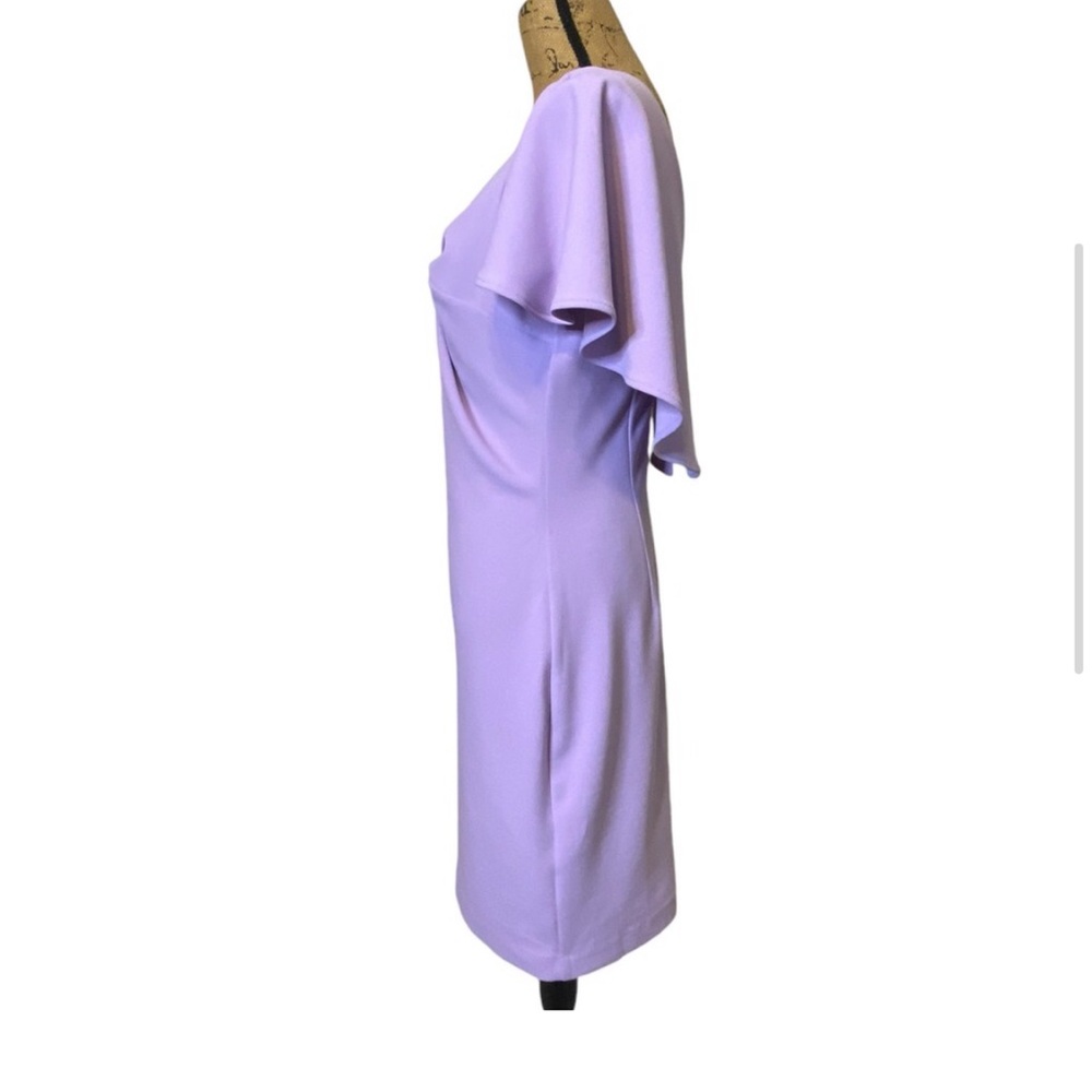 Belle Badgley Mischka Nova Lilac Flutter Cocktail Dress Women’s Size 6 - Picture 14 of 15